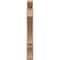 Ekena Millwork 6-in W x 38-in D x 46-in H Balboa Slat Rough Cedar Woodgrain TimberThane Outlooker, Primed Tan OUTUR060X38X46BOA24RCPR - alternate 4